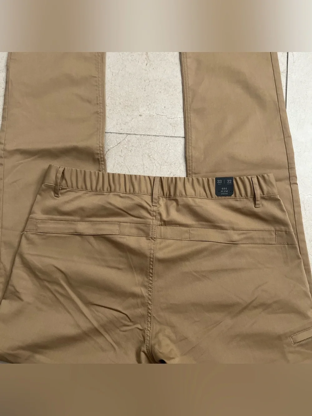 J.CREW 484 Slim-fit Performance Tapered Tech Pants Stretch Water-Resistant 33x32